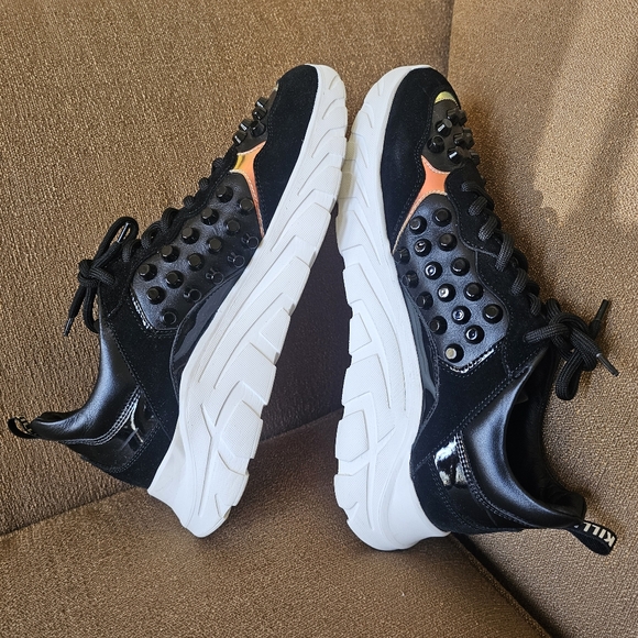 John Richmond Studded Chunky Leather Sneakers Size 10 US, EU 43 Men's NWOT - Picture 5 of 13